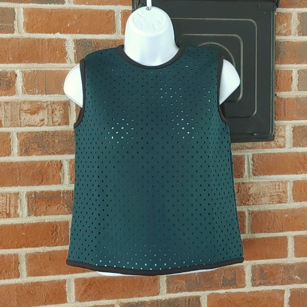Miss MeMe Perforated Scuba Material Vest Size 14